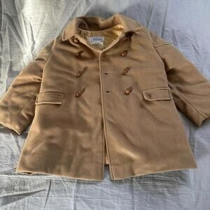 Nursery Rhyme Classic Pea Coat Size 3 Boys Tan‎ Nursery Rhyme Brand